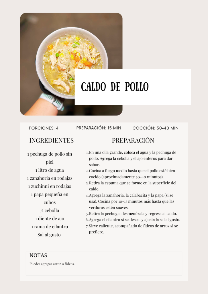 Extrañas la sopita de tu mamá? Sin problemas aquí te damos una versión con más proteína